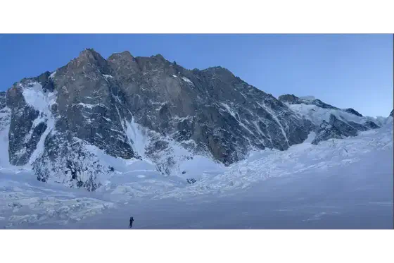 Grand Jorasses cestou Croz Spur