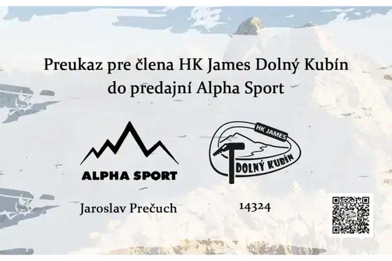 Zľava na materiál v Alpha Sporte